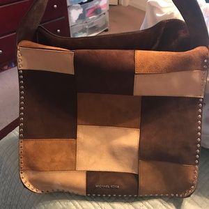 Michael Kors suede handbag